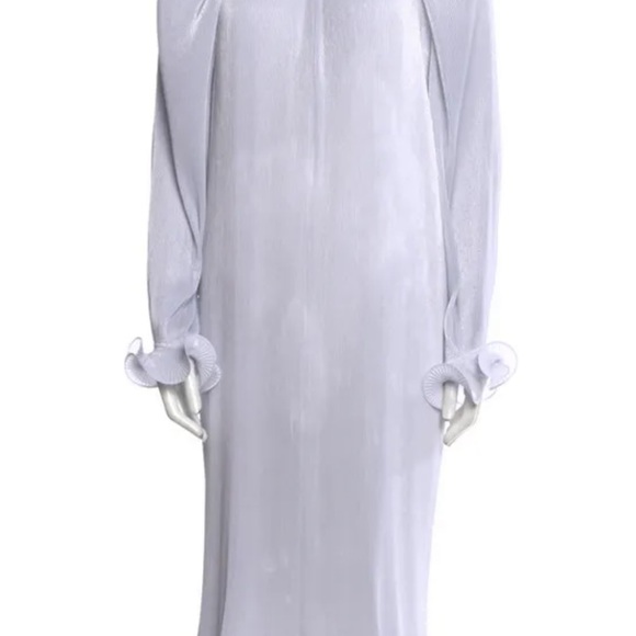 TIBI woman mock neck long Grey dress in M. org price $995 - Picture 2 of 4